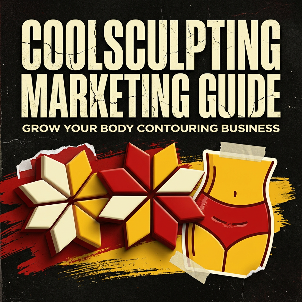 CoolSculpting Marketing Guide: Grow Your Body Contouring Business — vivid editorial cover from The Real Social Company.