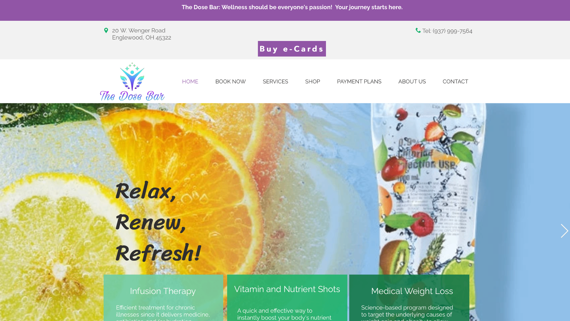 The Dose Bar Englewood Ohio IV Therapy Wellness