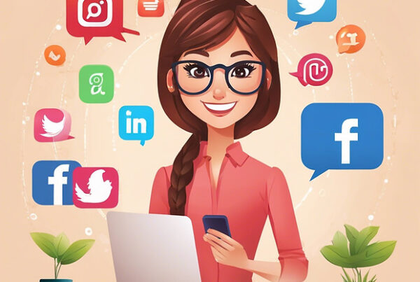 Social Media lady helping customer